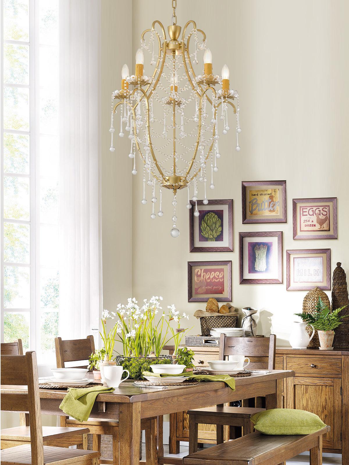 Crystal Birdcage Chandelier - YIOSI