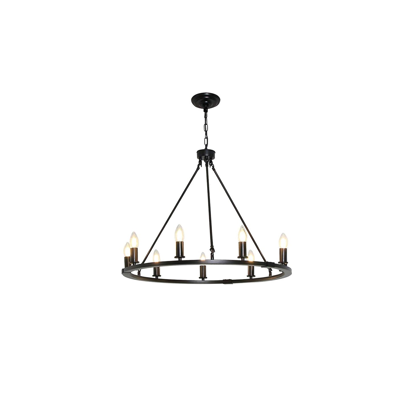 Black Candles Ring Chandelier - YIOSI