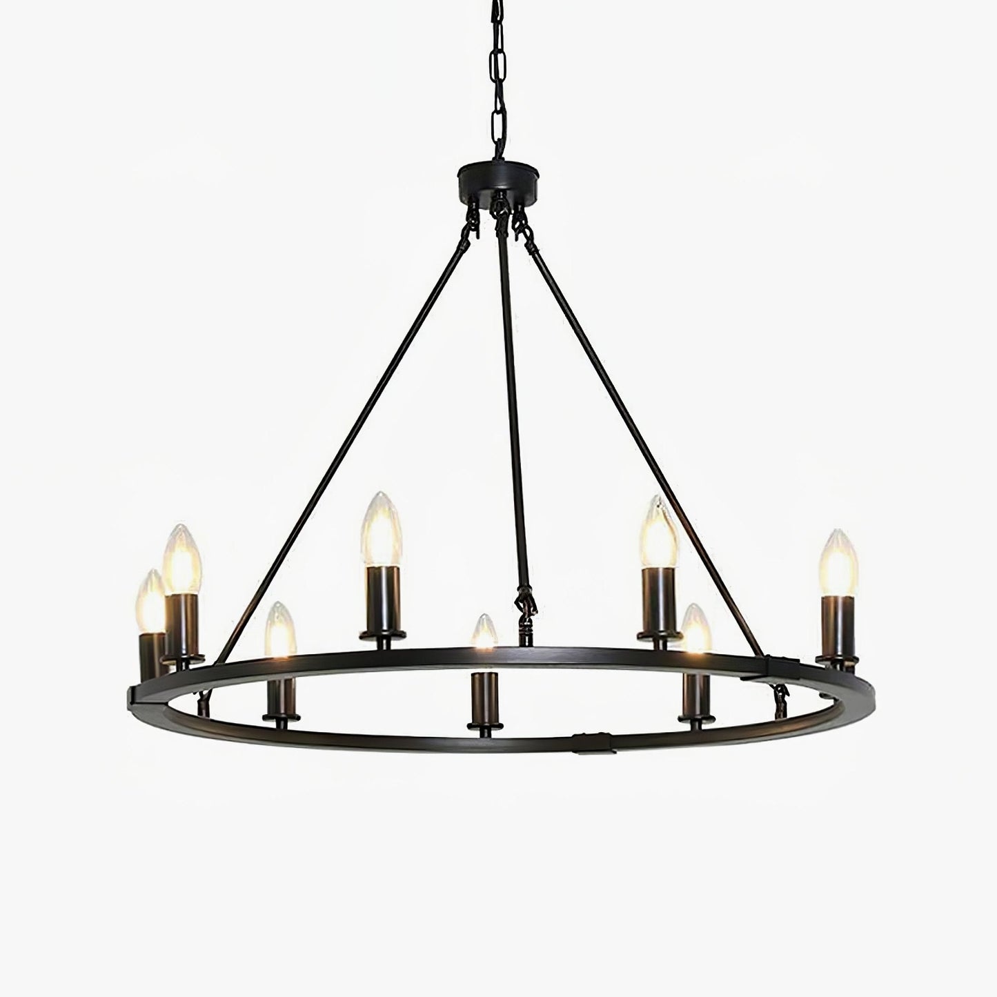 Black Candles Ring Chandelier - YIOSI