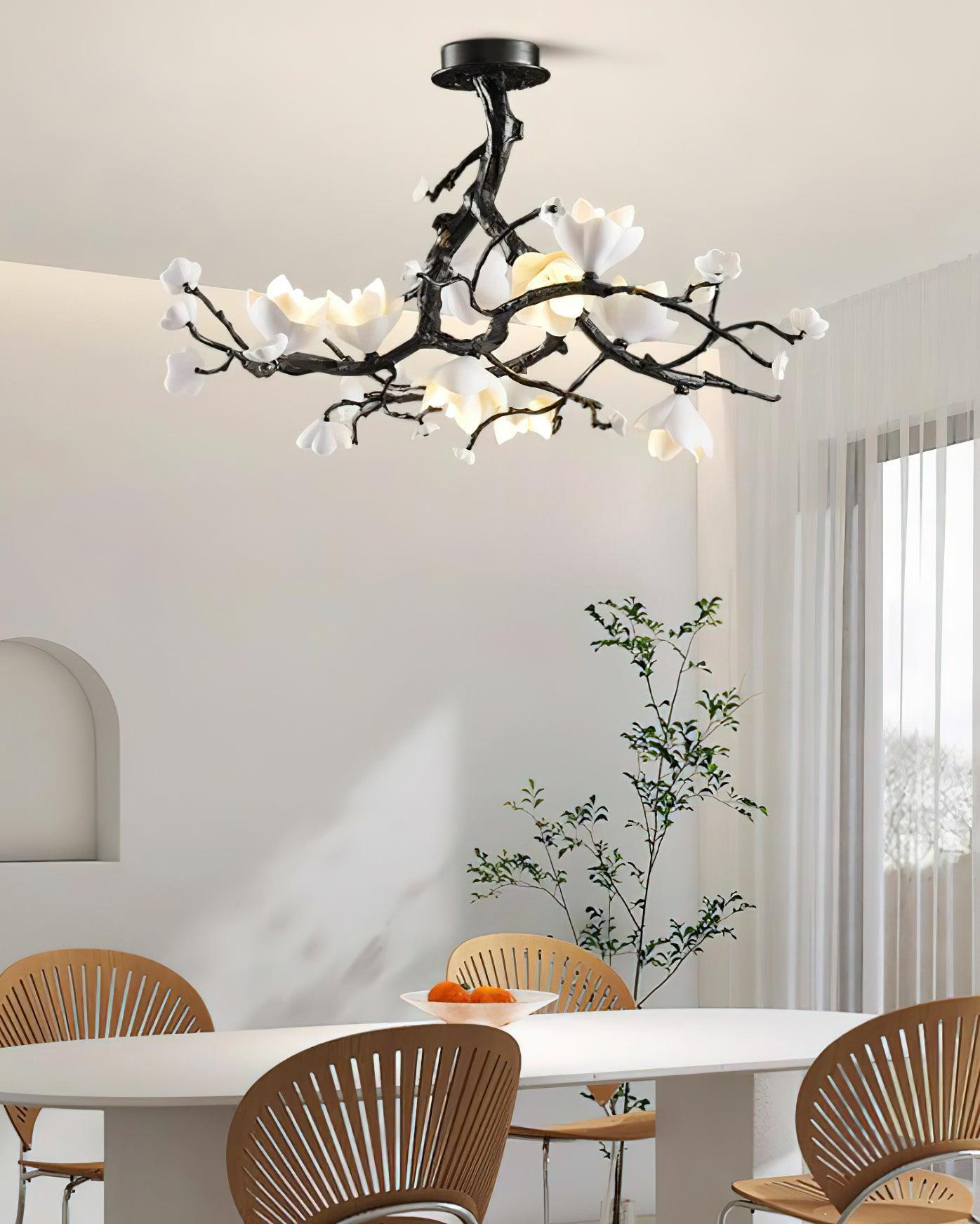 Black Copper Tree Chandelier - YIOSI