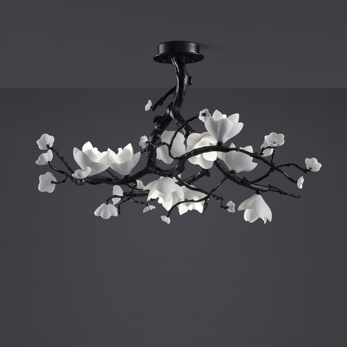 Black Copper Tree Chandelier - YIOSI