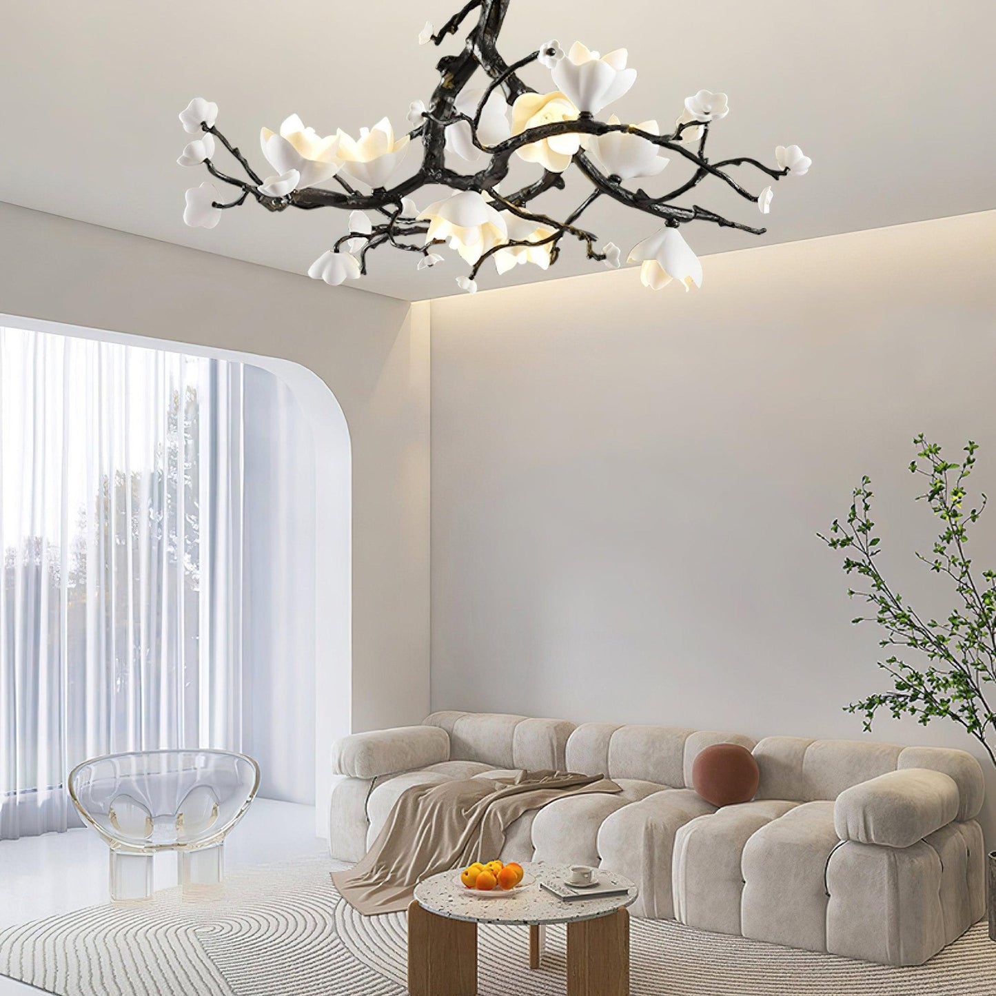 Black Copper Tree Chandelier - YIOSI