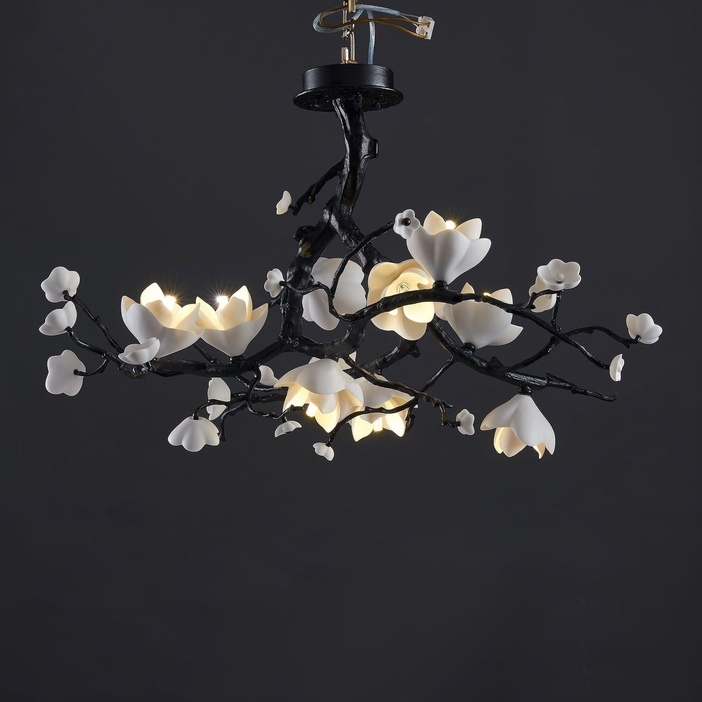 Black Copper Tree Chandelier - YIOSI