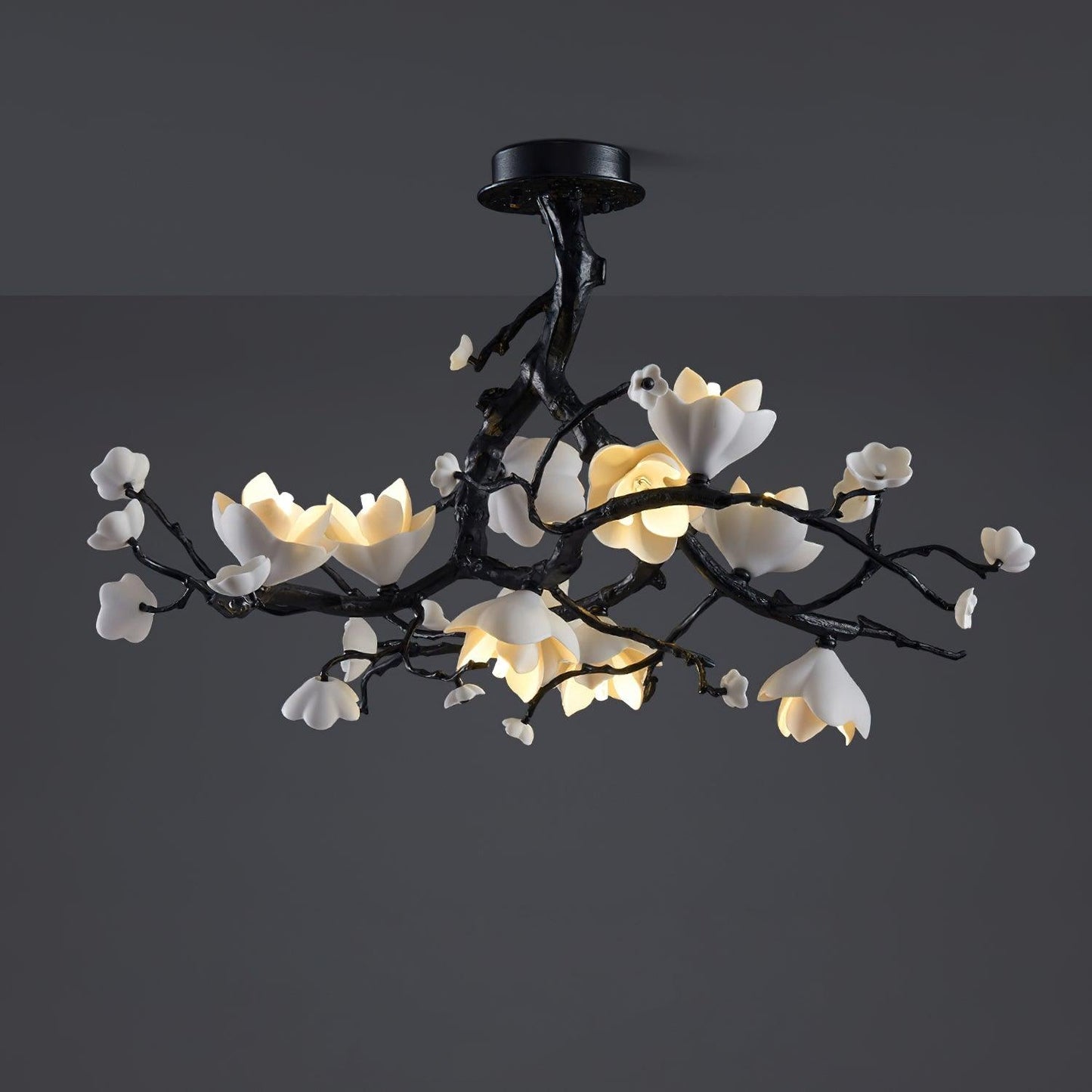 Black Copper Tree Chandelier - YIOSI