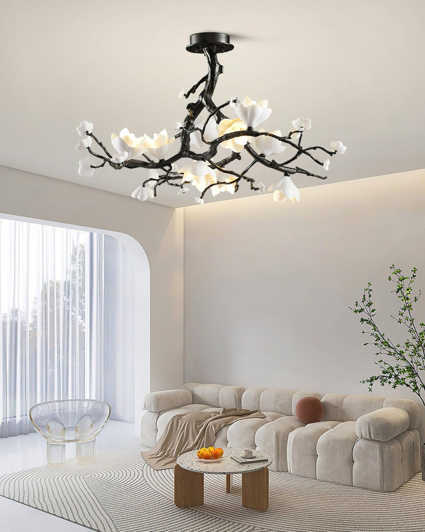 Black Copper Tree Chandelier - YIOSI