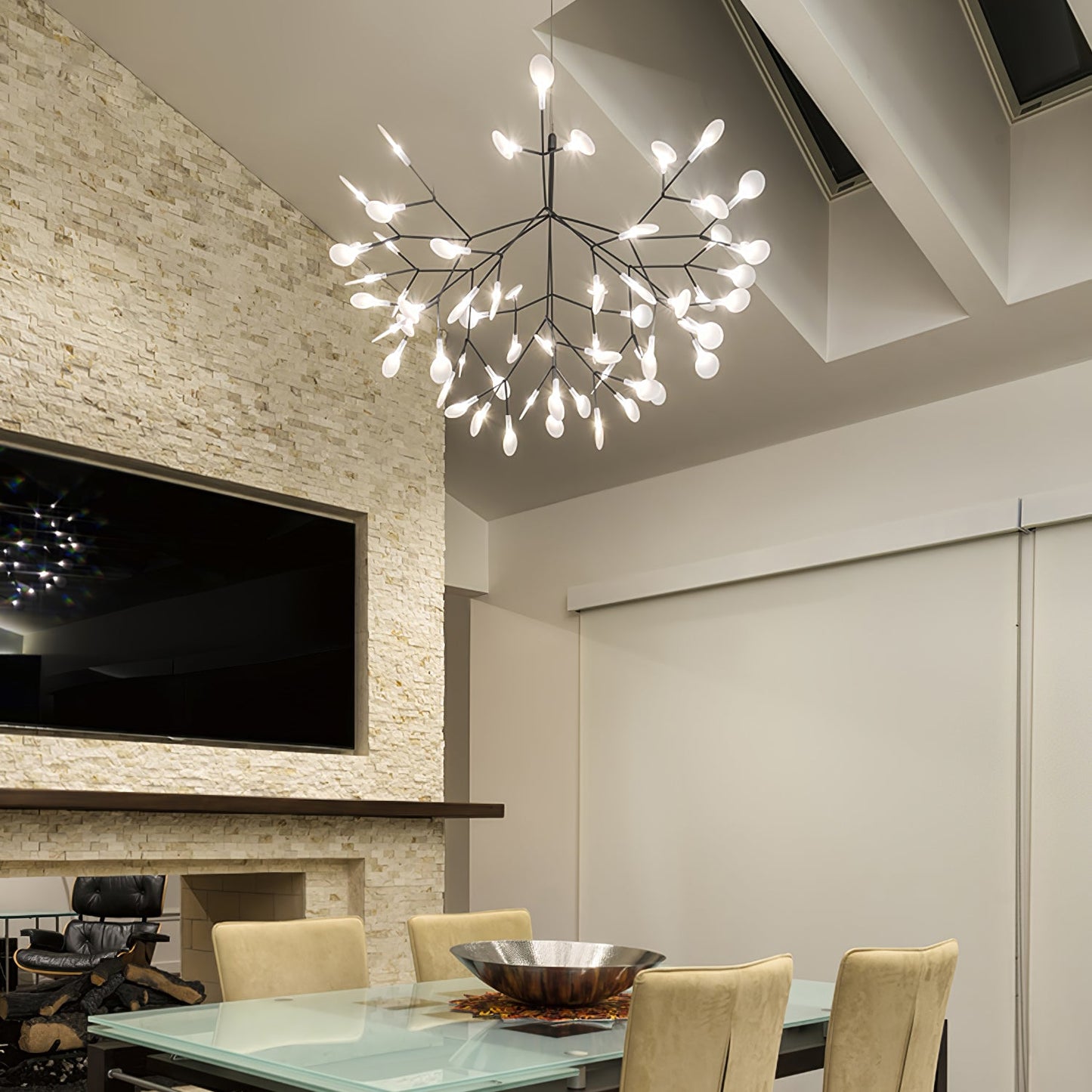 Black Firefly LED Chandelier - YIOSI