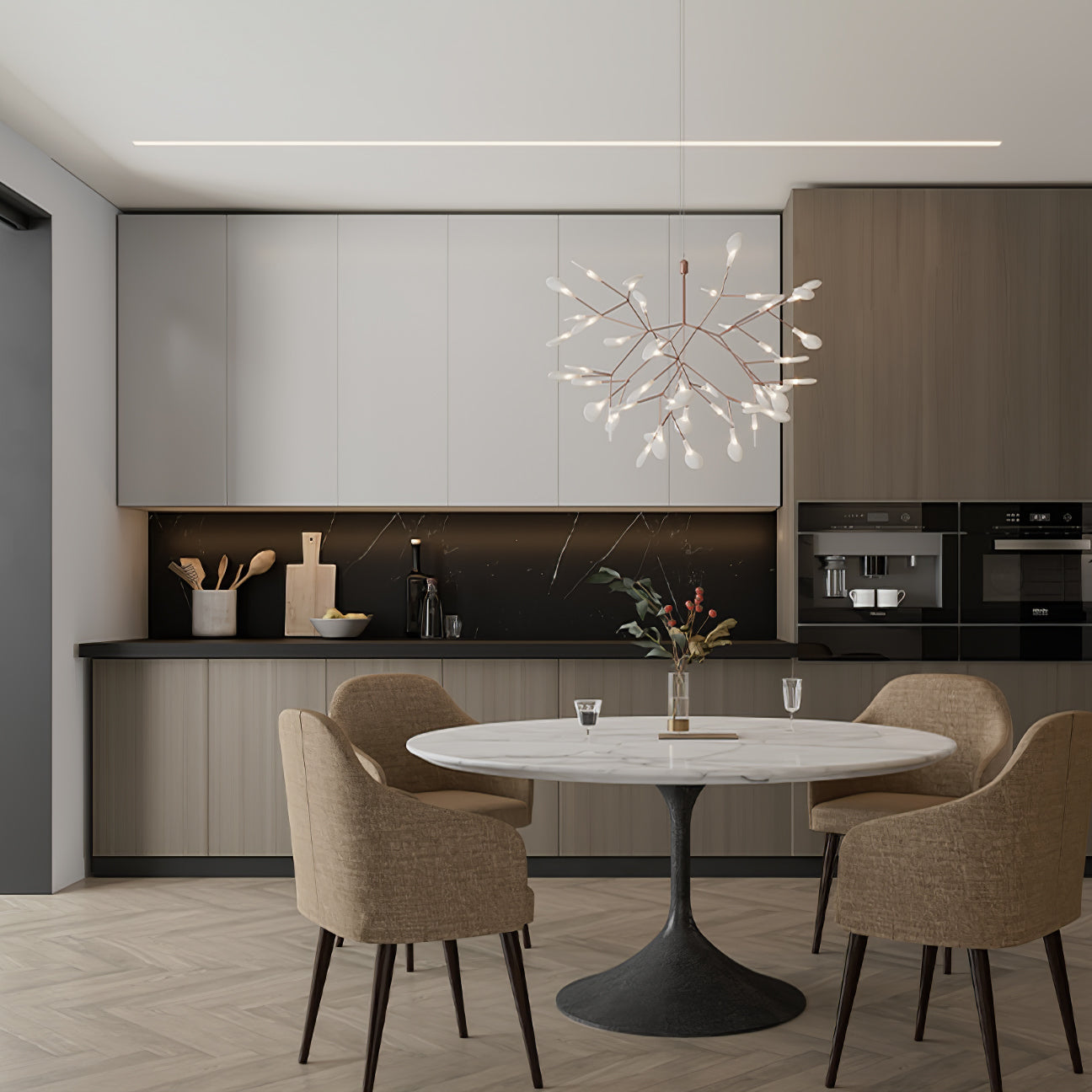 Black Firefly LED Chandelier - YIOSI