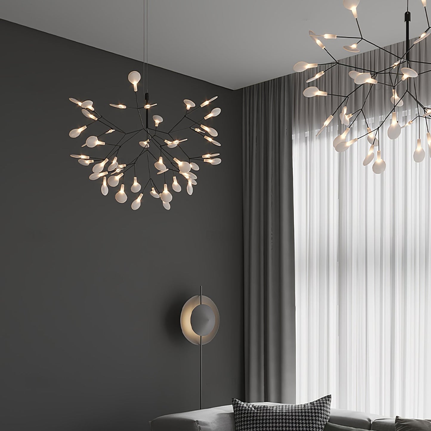 Black Firefly LED Chandelier - YIOSI