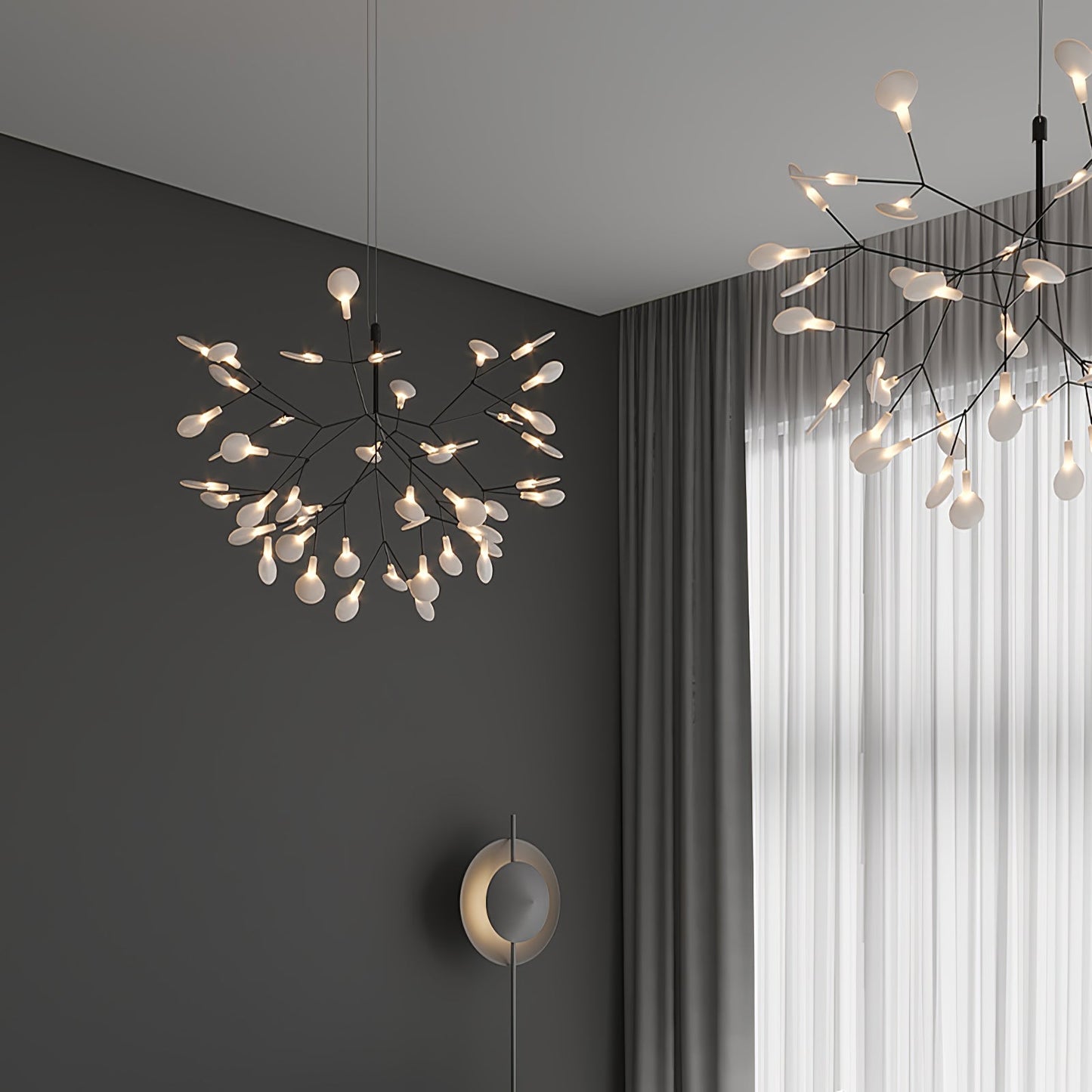 Black Firefly LED Chandelier - YIOSI