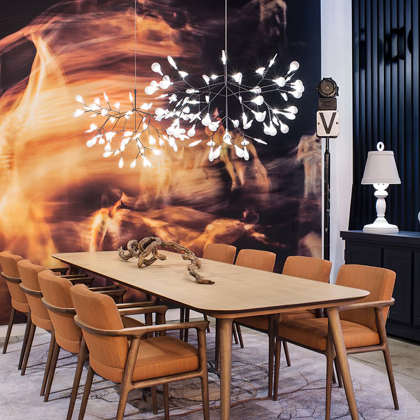 Black Firefly LED Chandelier - YIOSI