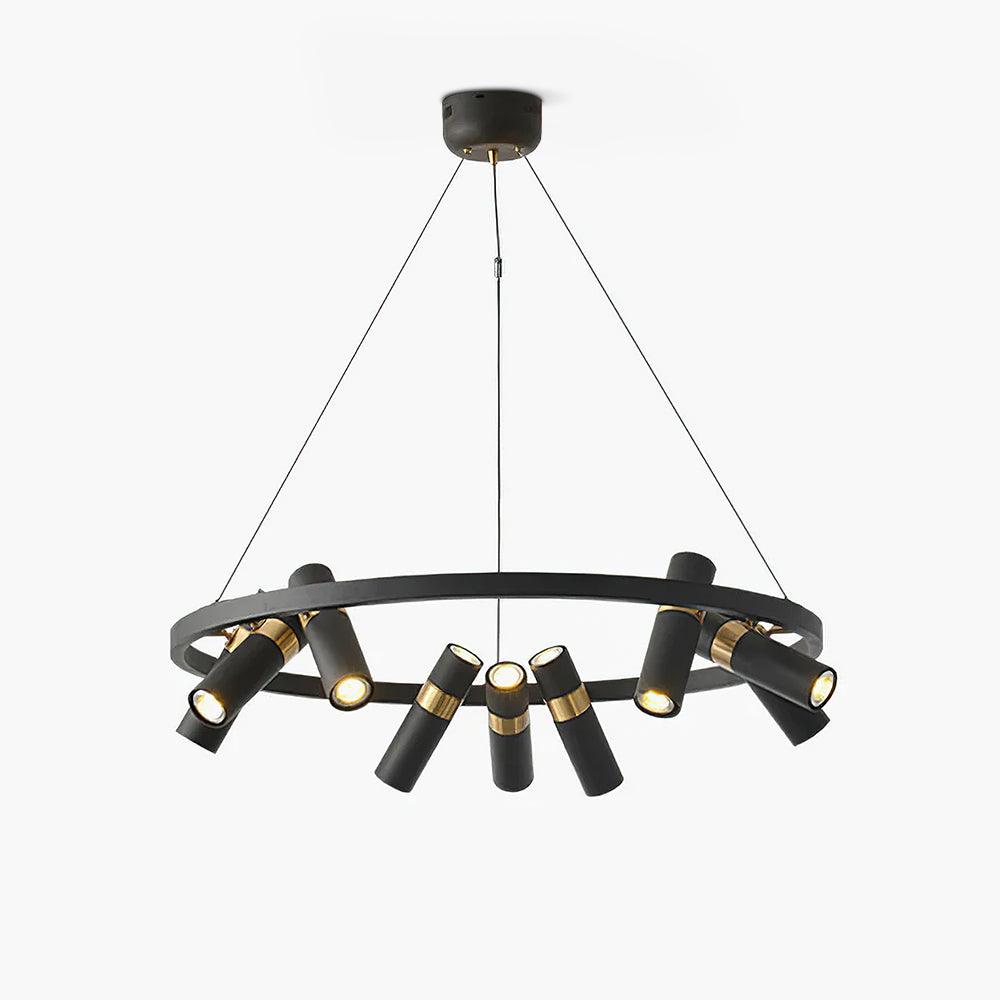 Black Mutil Pipe Chandelier - YIOSI