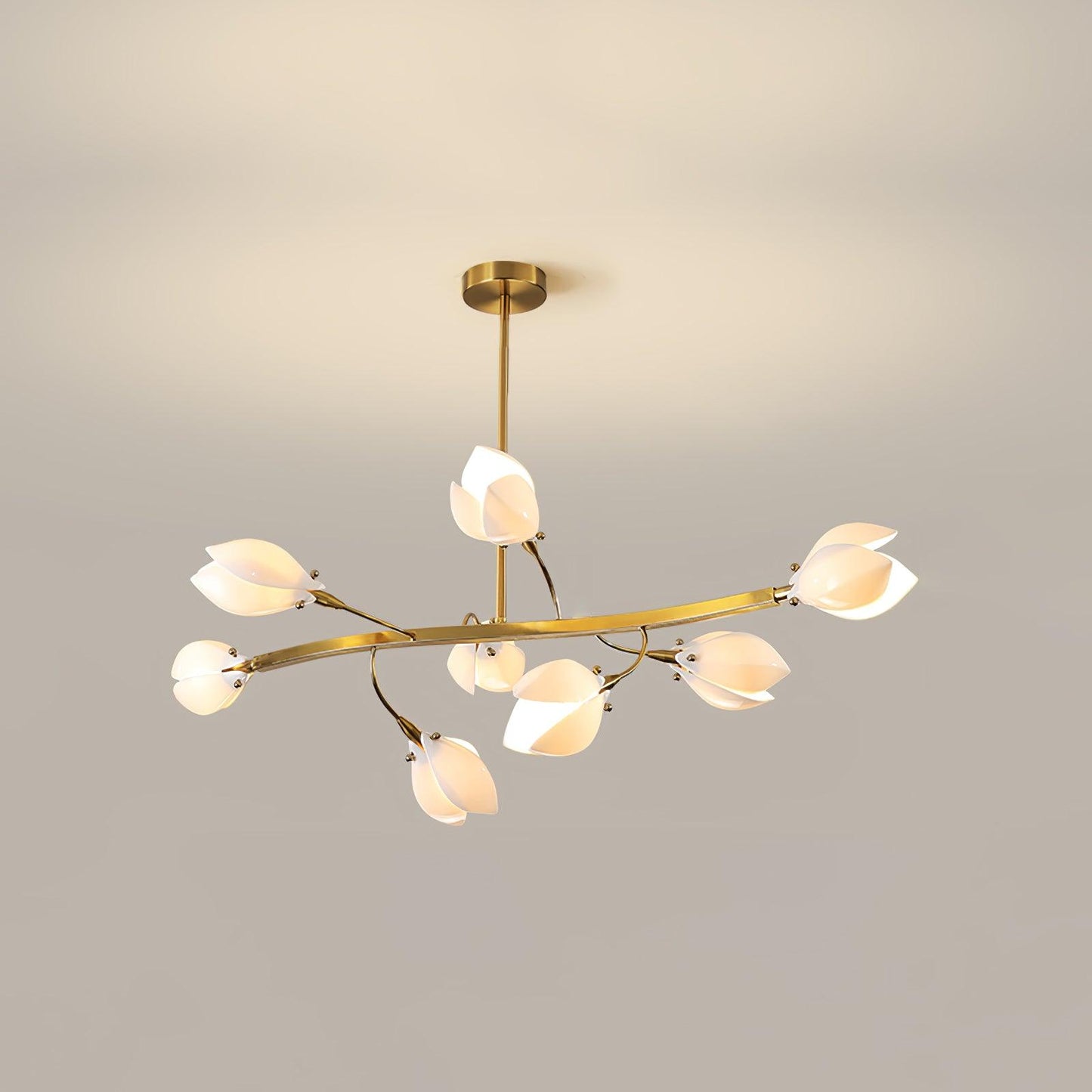White Porcelain Magnolia Chandelier - YIOSI