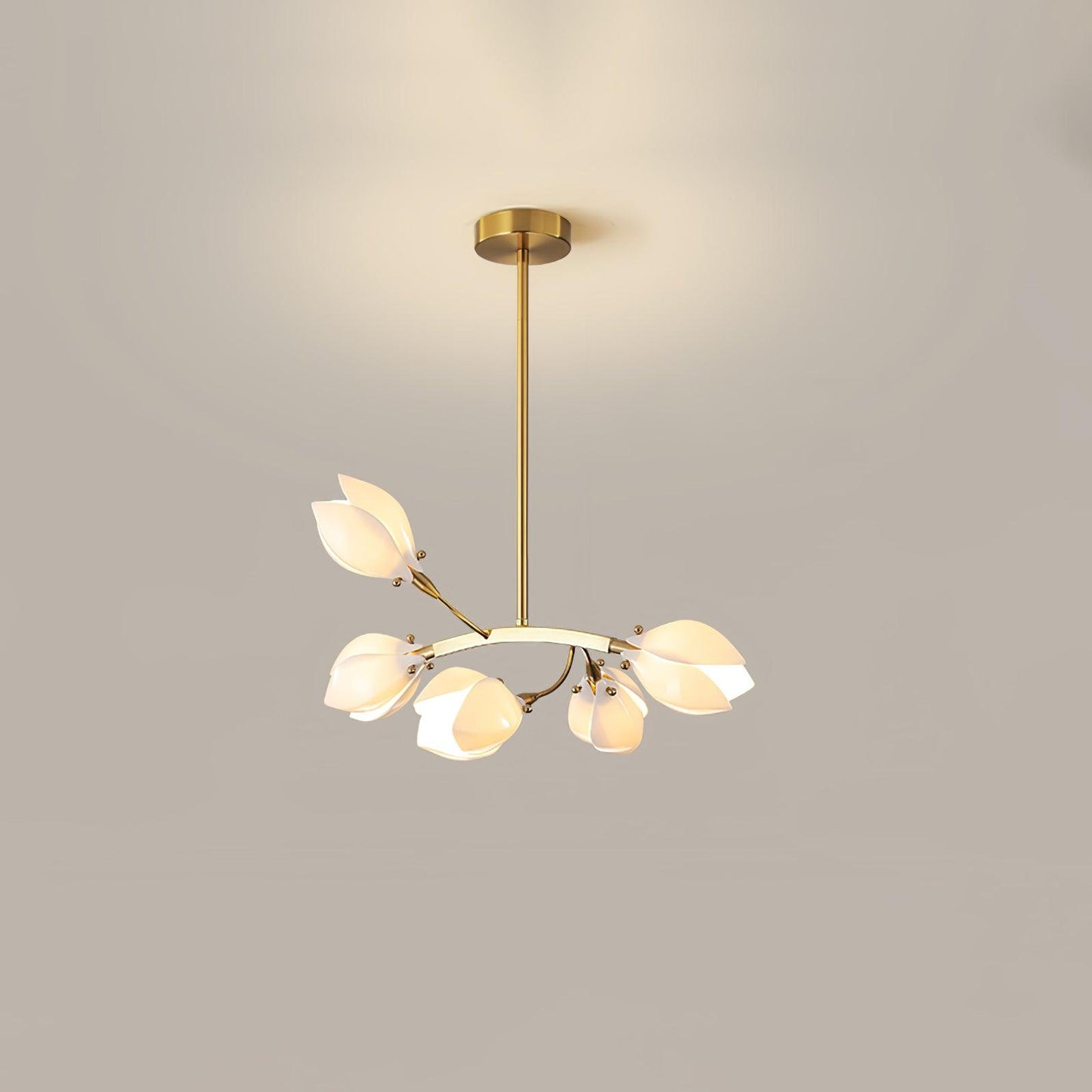 White Porcelain Magnolia Chandelier - YIOSI