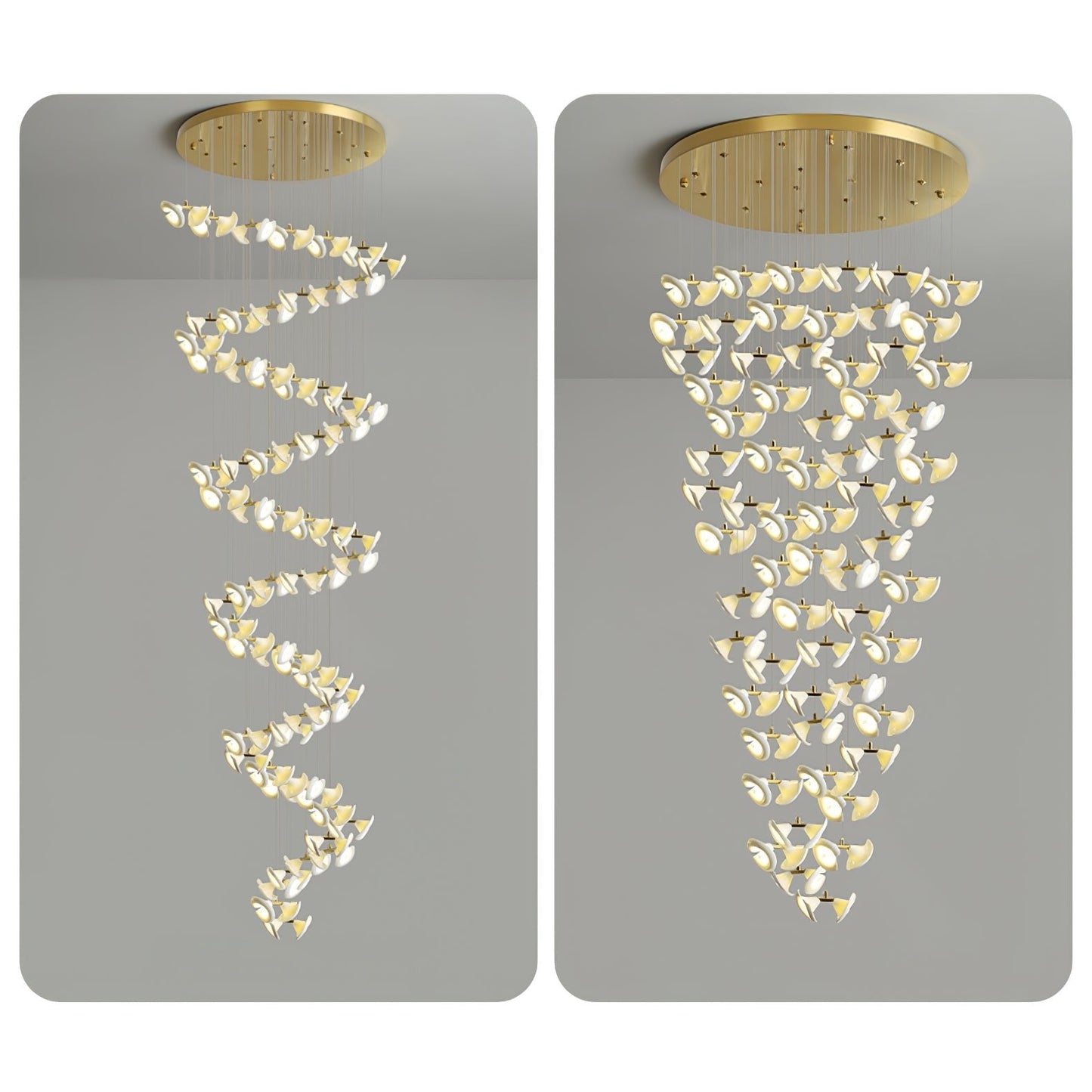 Blossom Double Horn Chandelier - YIOSI