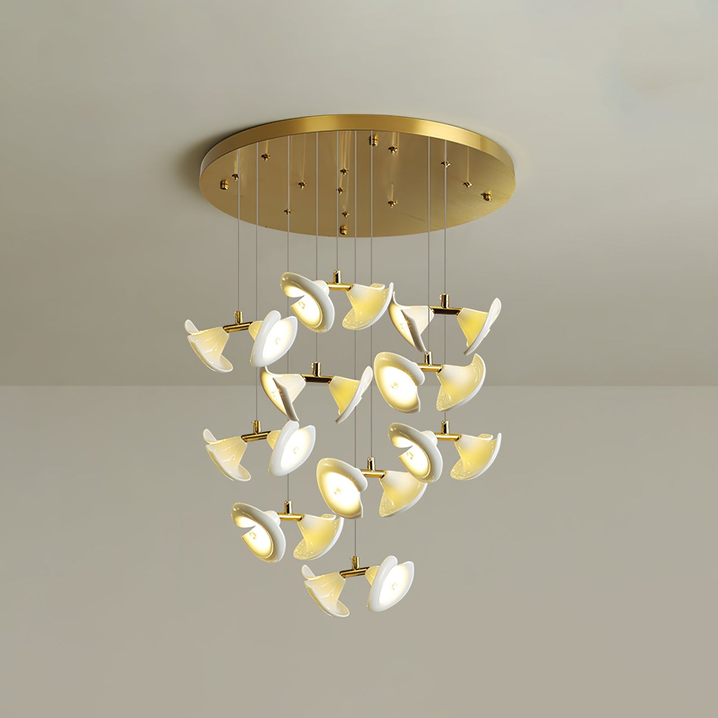 Blossom Double Horn Chandelier - YIOSI