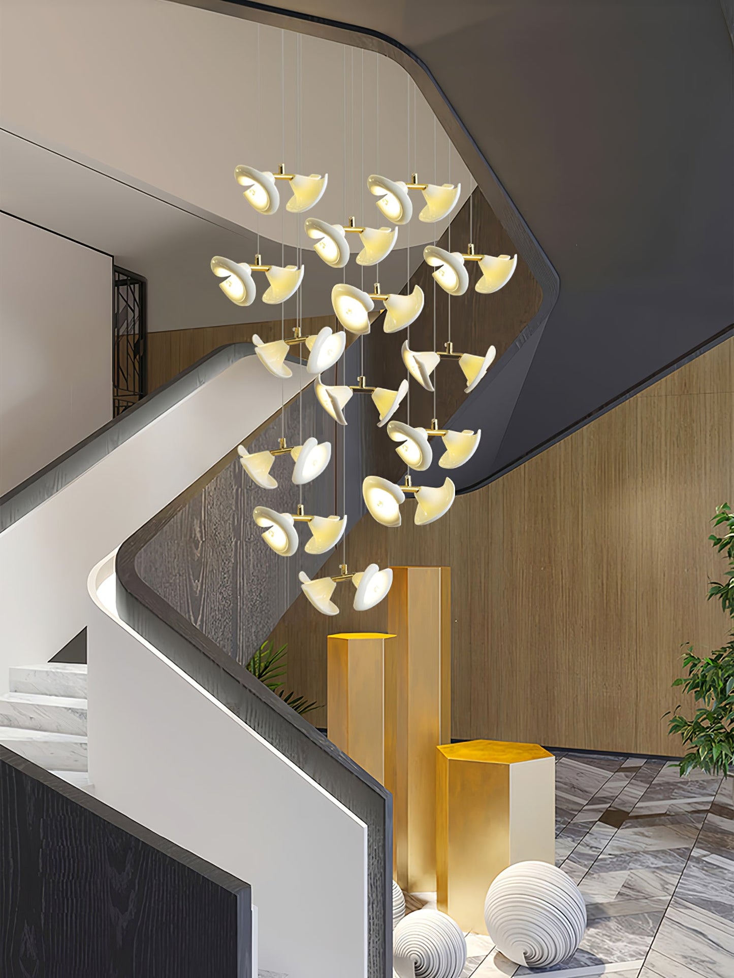 Blossom Double Horn Chandelier - YIOSI