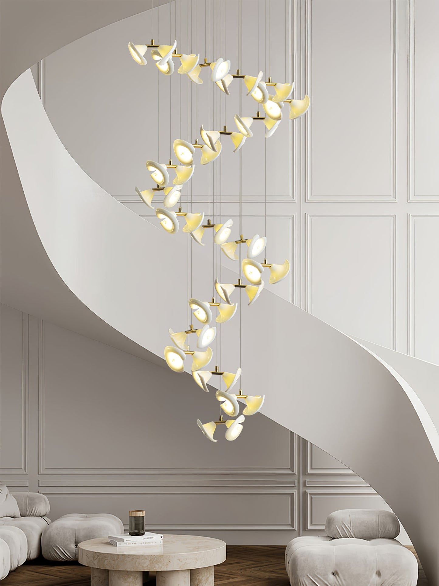 Blossom Double Horn Chandelier - YIOSI