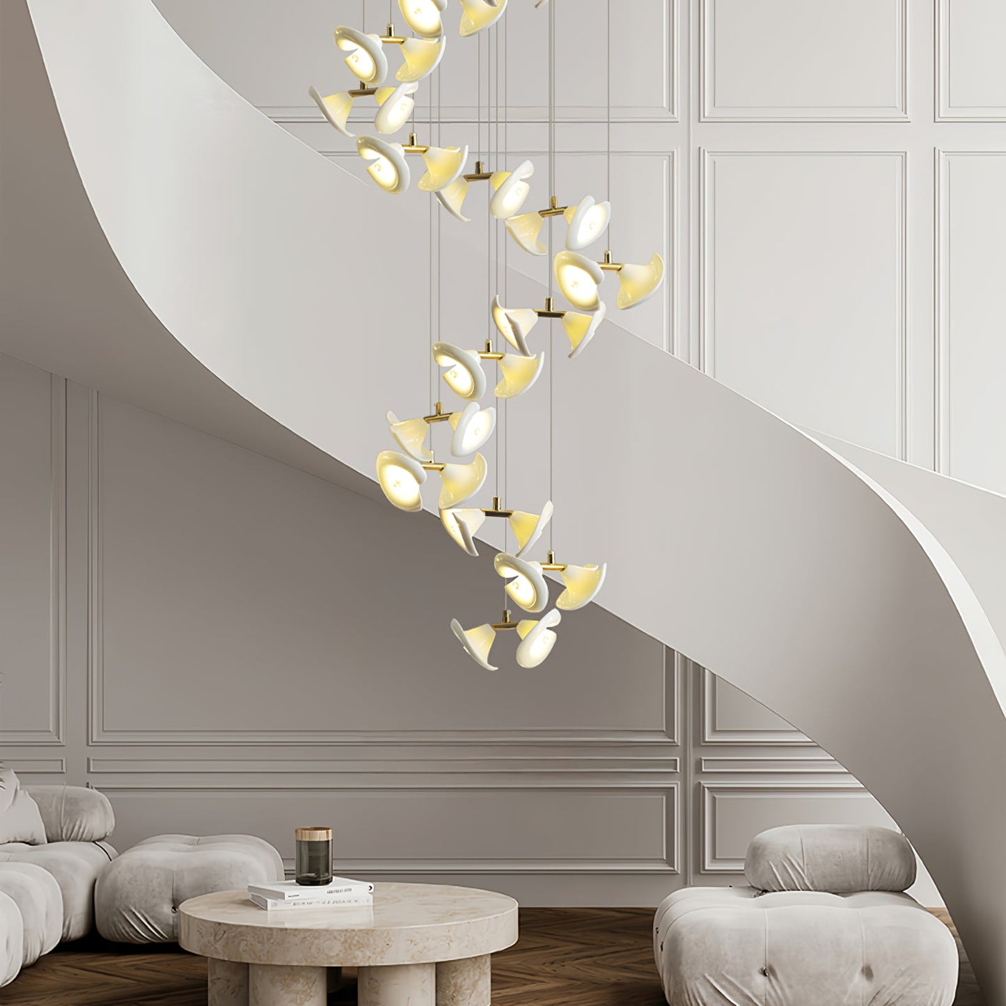 Blossom Double Horn Chandelier - YIOSI
