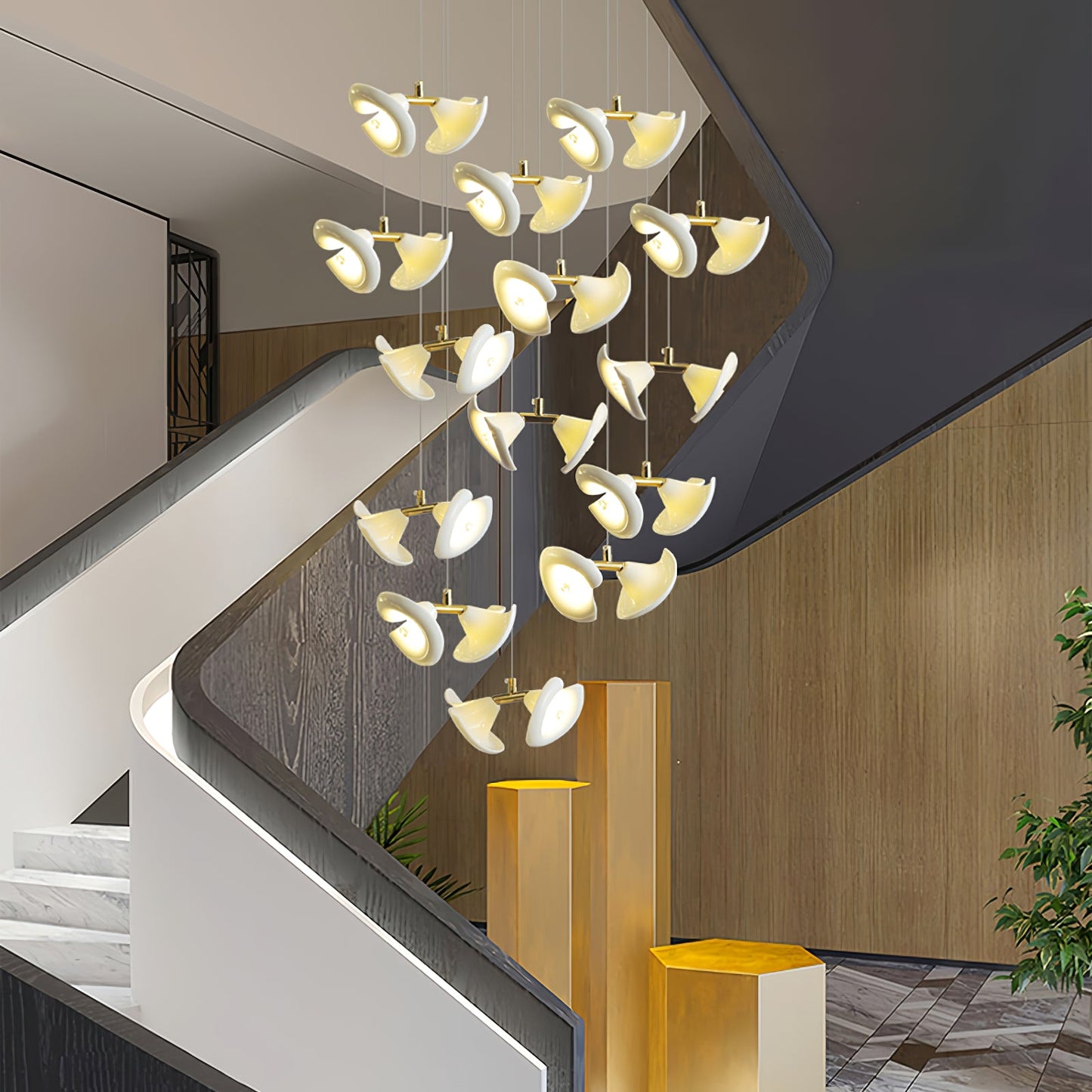 Blossom Double Horn Chandelier - YIOSI