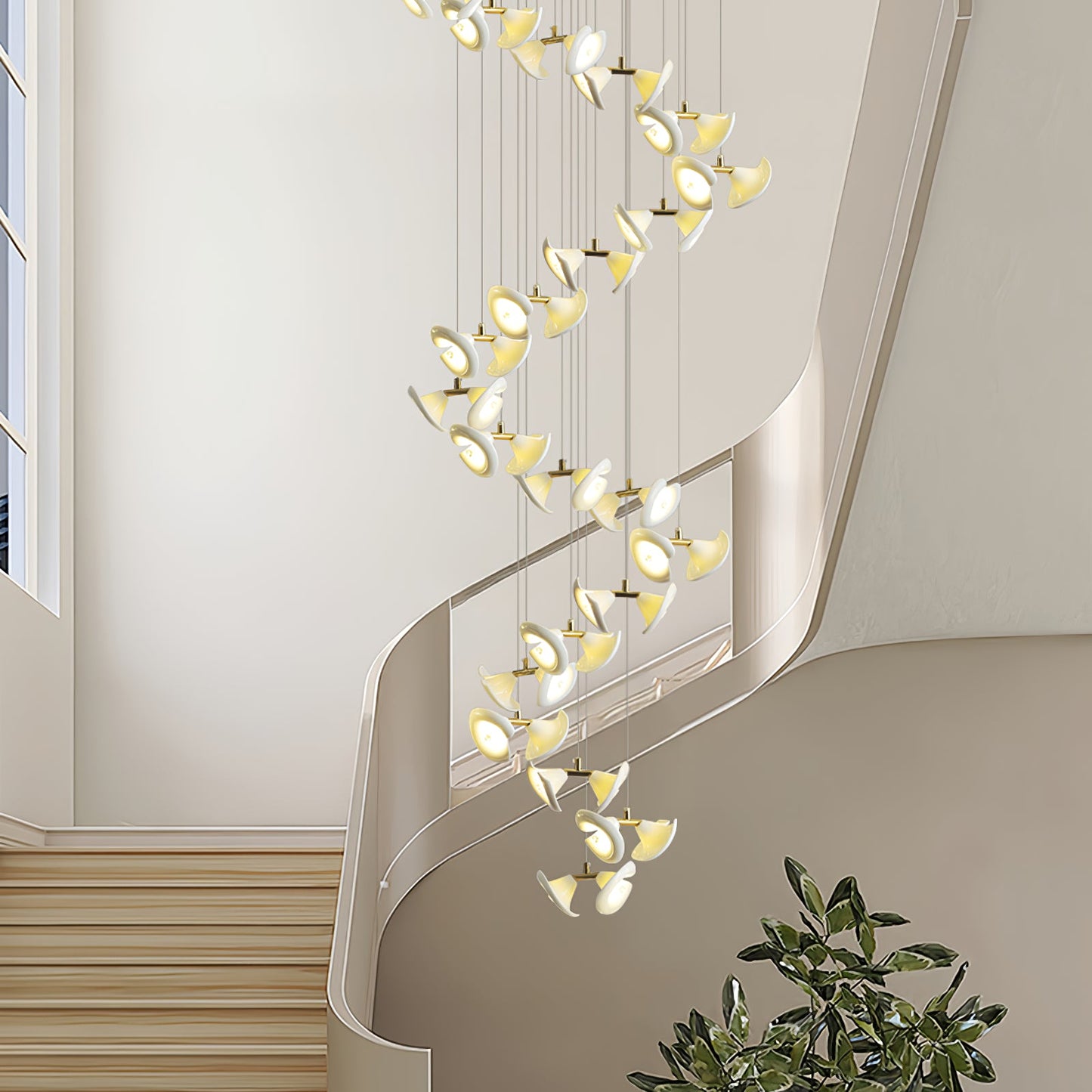 Blossom Double Horn Chandelier - YIOSI