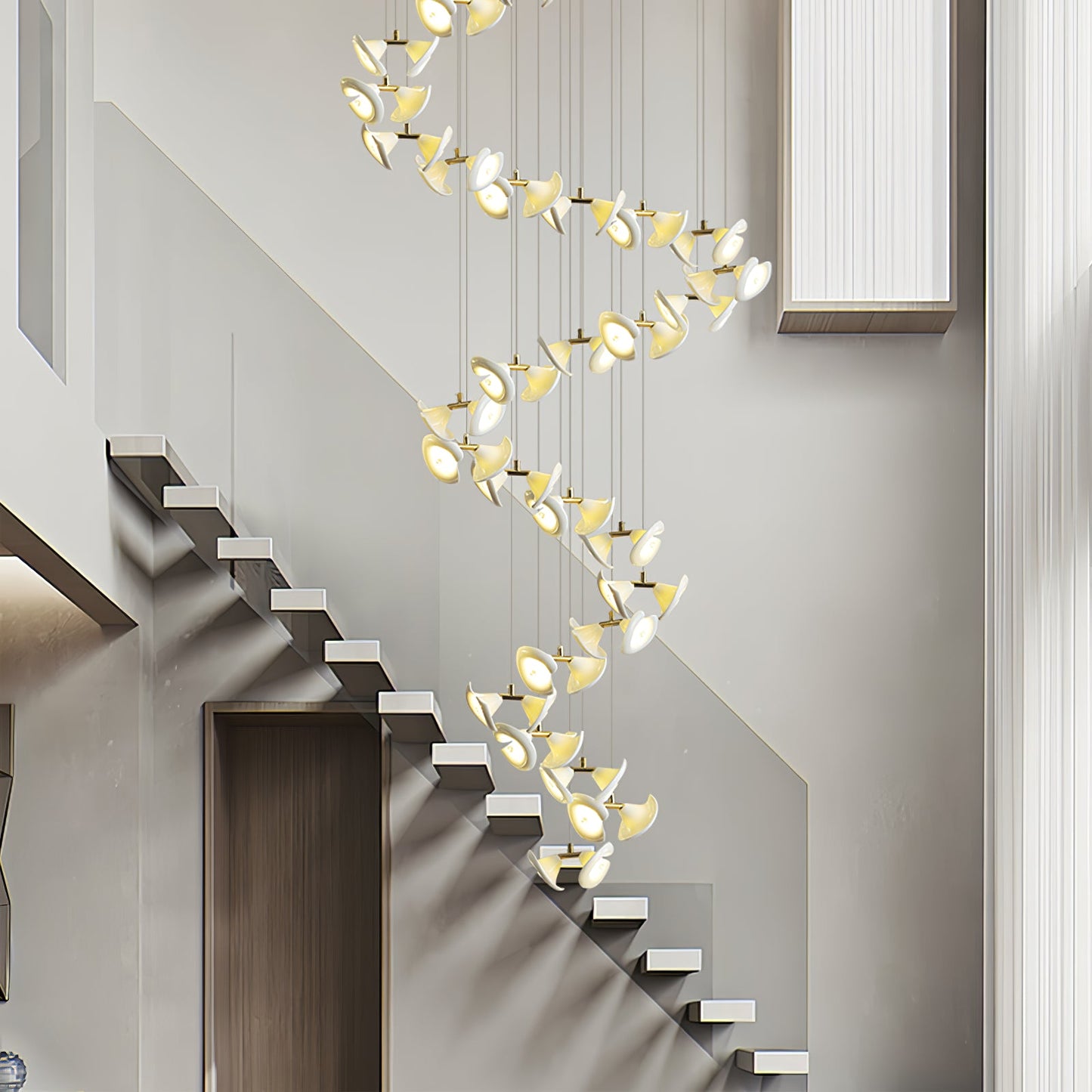 Blossom Double Horn Chandelier - YIOSI