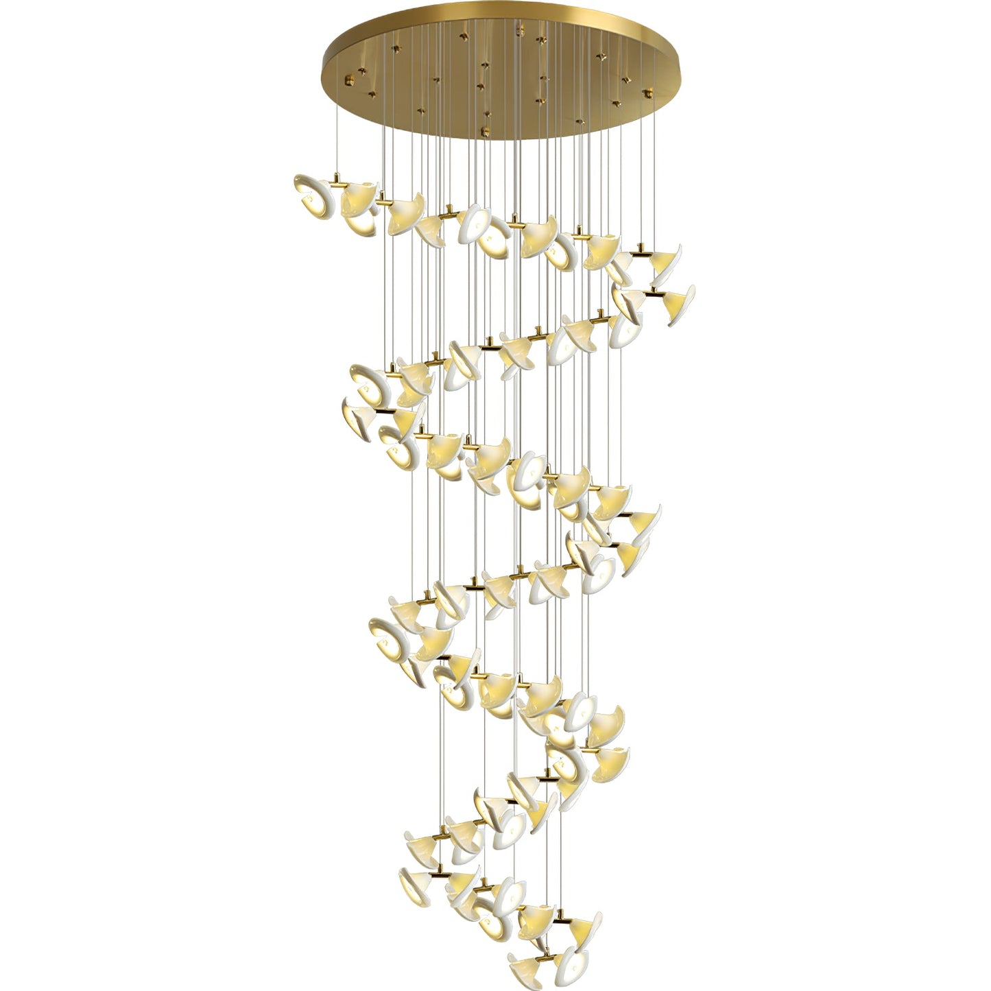 Blossom Double Horn Chandelier - YIOSI
