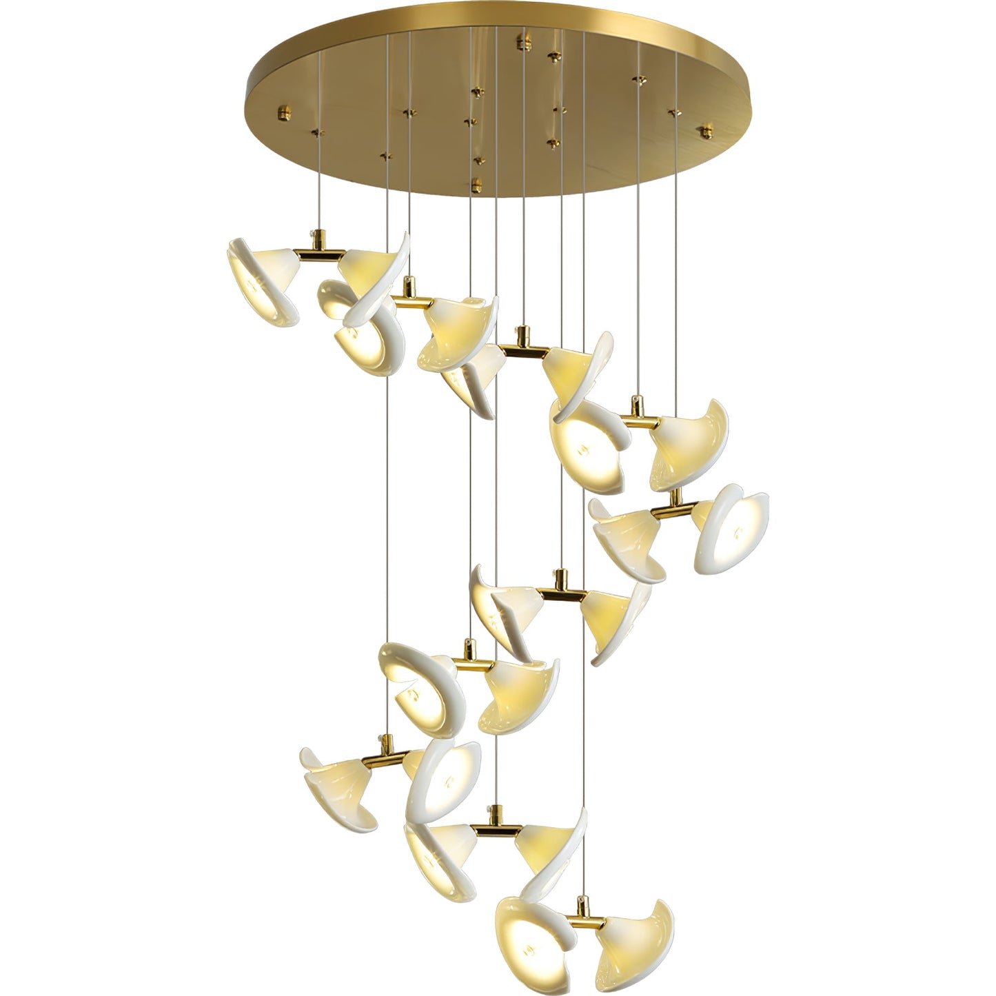 Blossom Double Horn Chandelier - YIOSI
