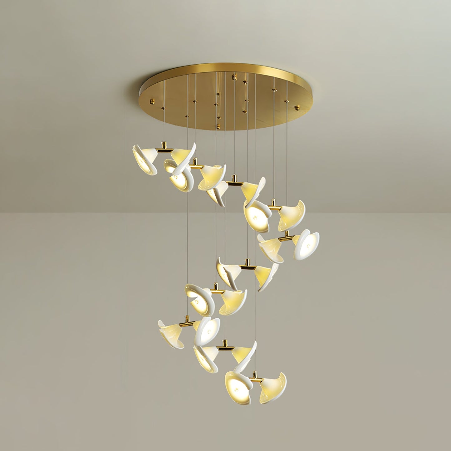 Blossom Double Horn Chandelier - YIOSI