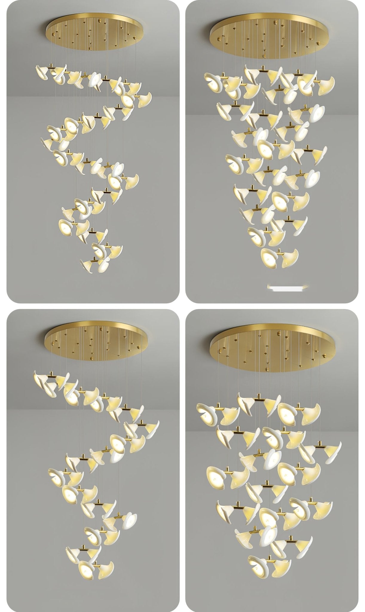 Blossom Double Horn Chandelier - YIOSI