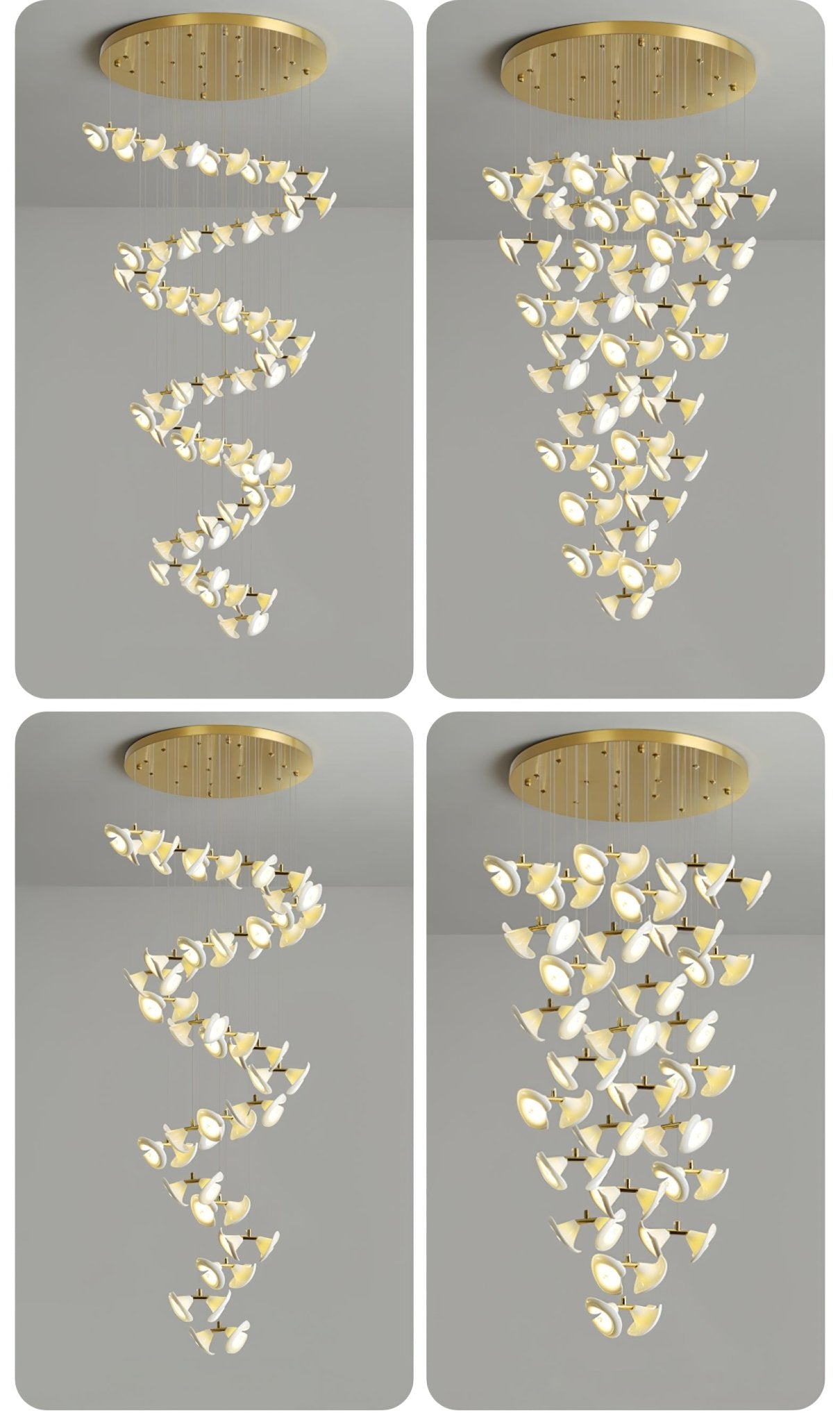 Blossom Double Horn Chandelier - YIOSI