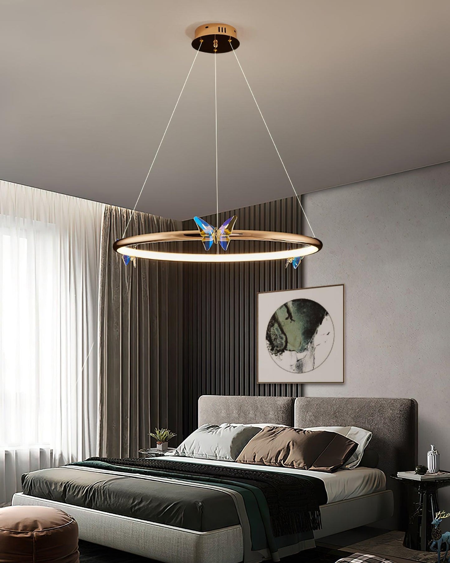 Blue Butterfly Chandelier - YIOSI