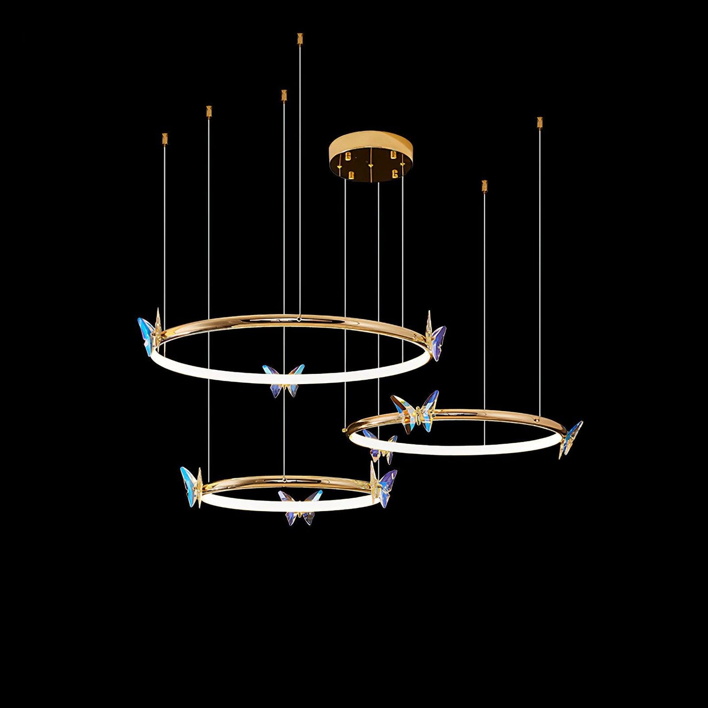 Blue Butterfly Chandelier - YIOSI