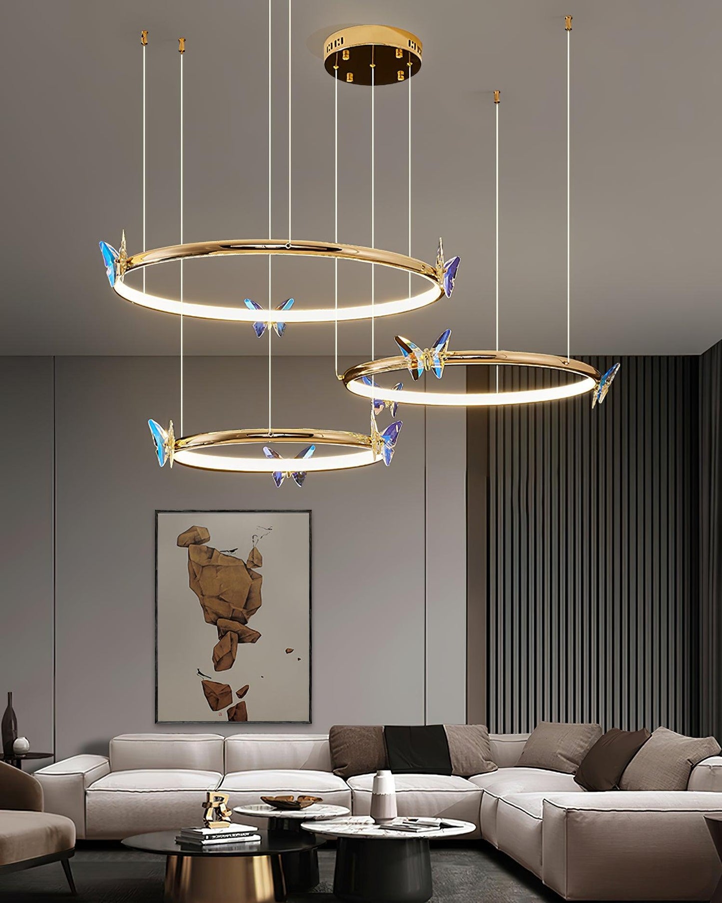 Blue Butterfly Chandelier - YIOSI
