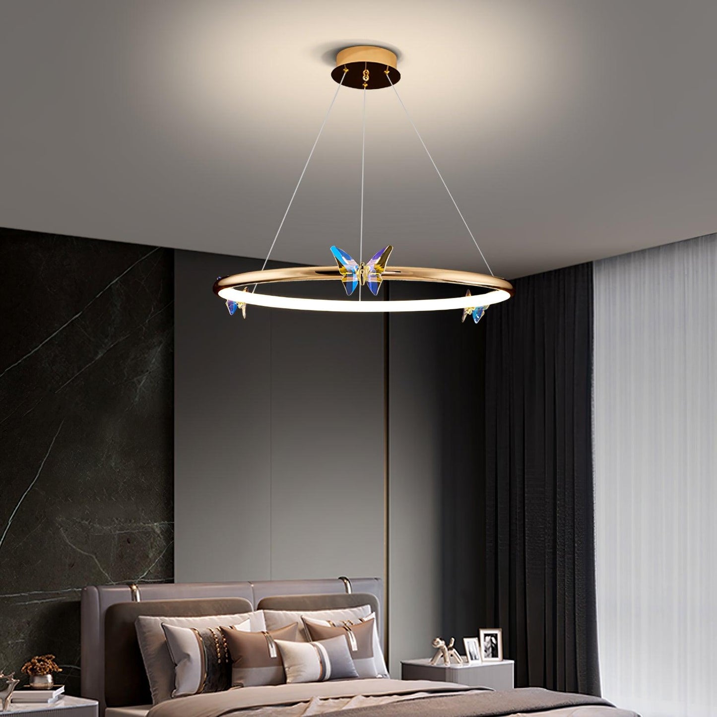Blue Butterfly Chandelier - YIOSI