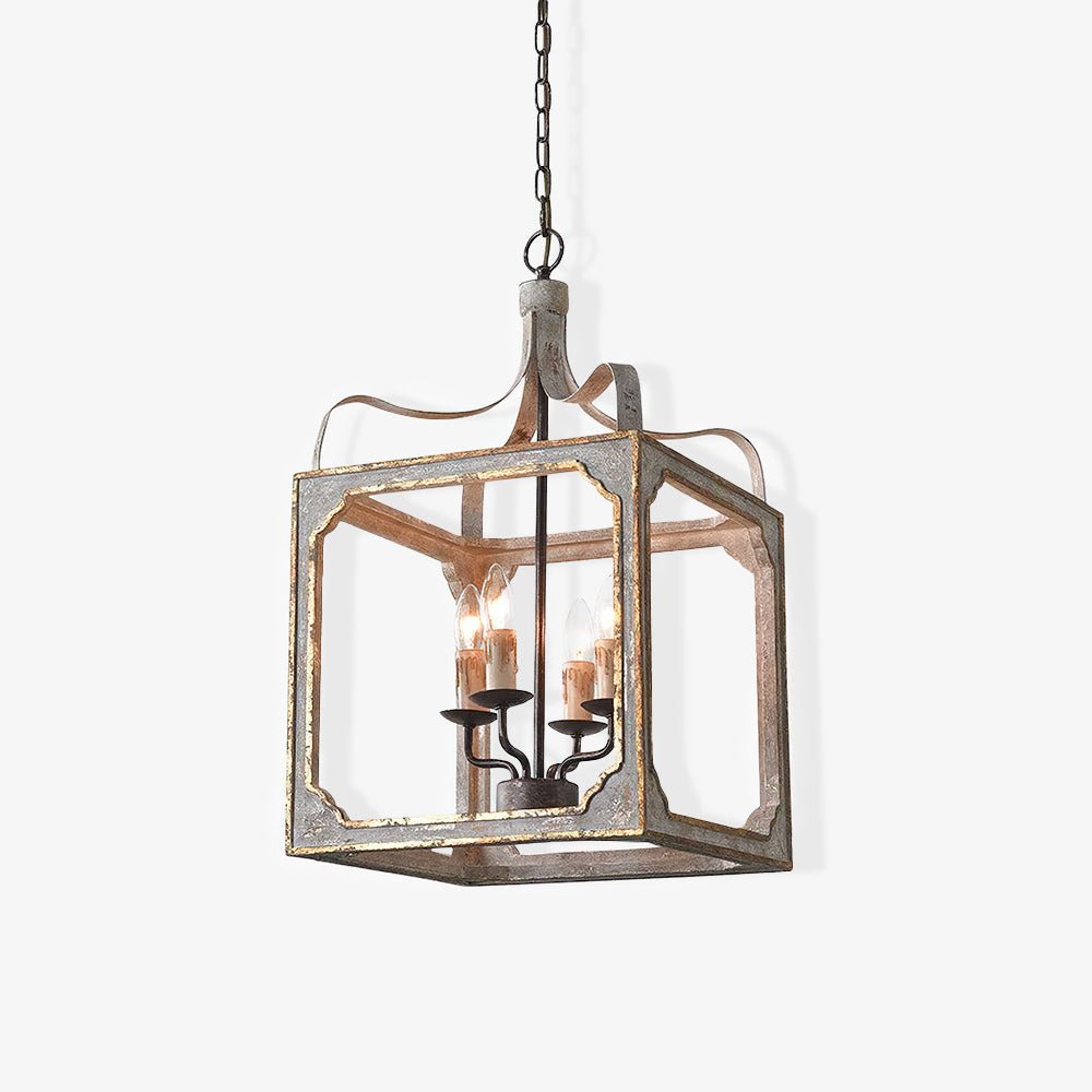 Boho Rustic Cube Chandelier - YIOSI