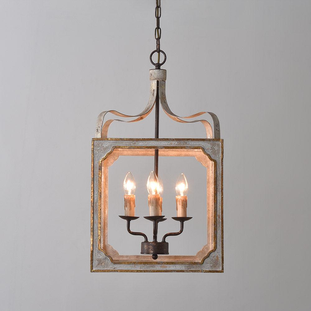 Boho Rustic Cube Chandelier - YIOSI