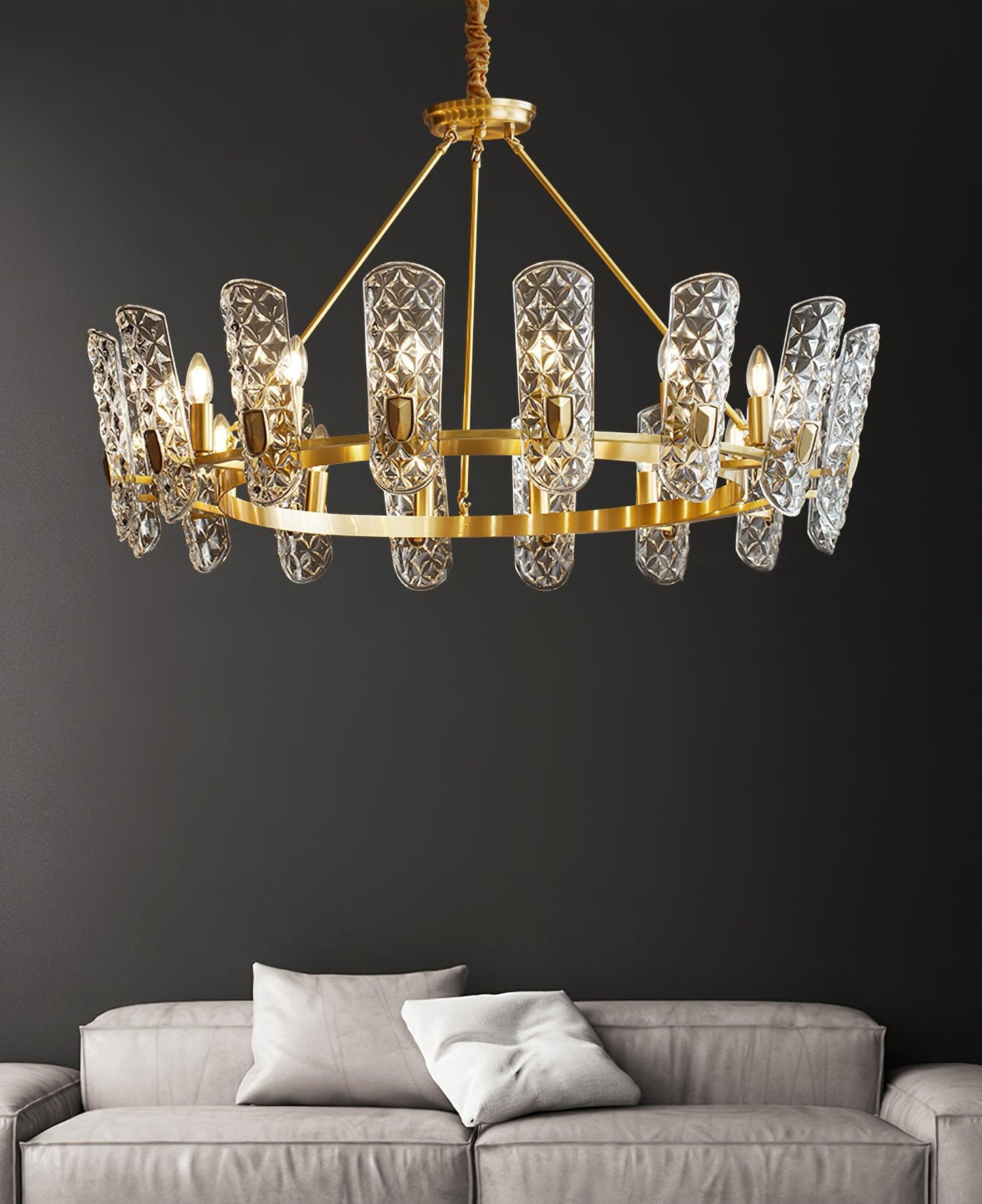 Brass Central Chandelier - YIOSI