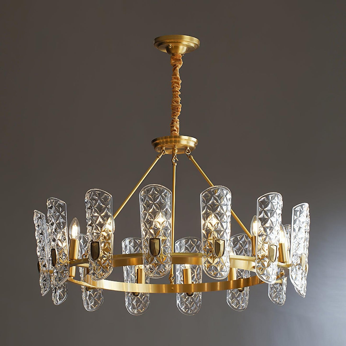 Brass Central Chandelier - YIOSI