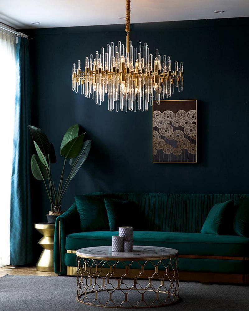 Vintage Antique Brass Chandelier - YIOSI