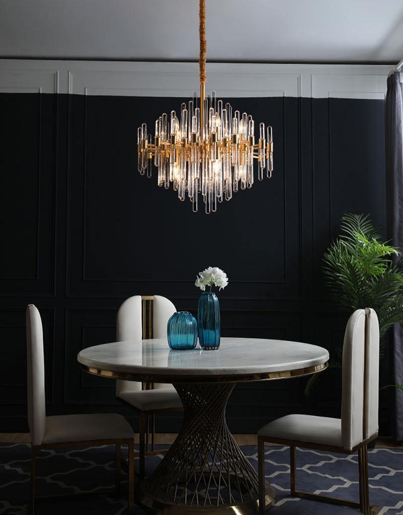 Vintage Antique Brass Chandelier - YIOSI