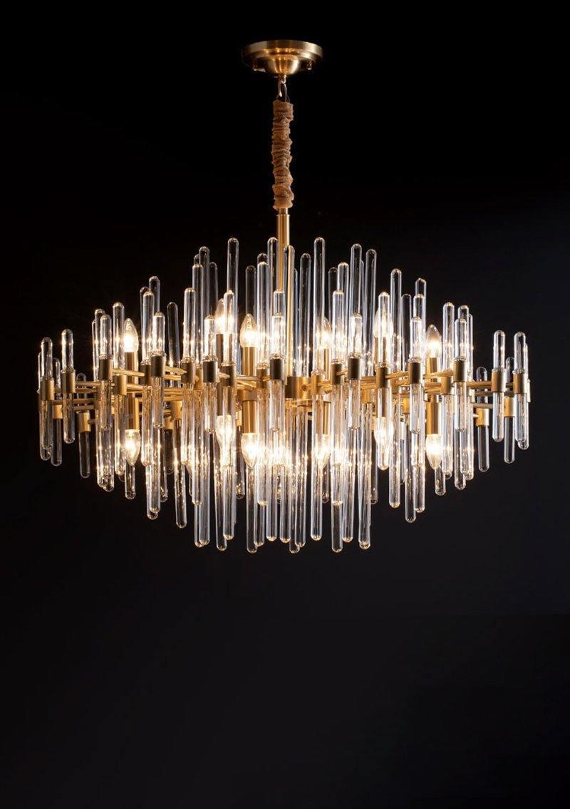 Vintage Antique Brass Chandelier - YIOSI