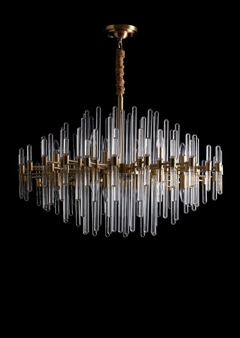 Vintage Antique Brass Chandelier - YIOSI