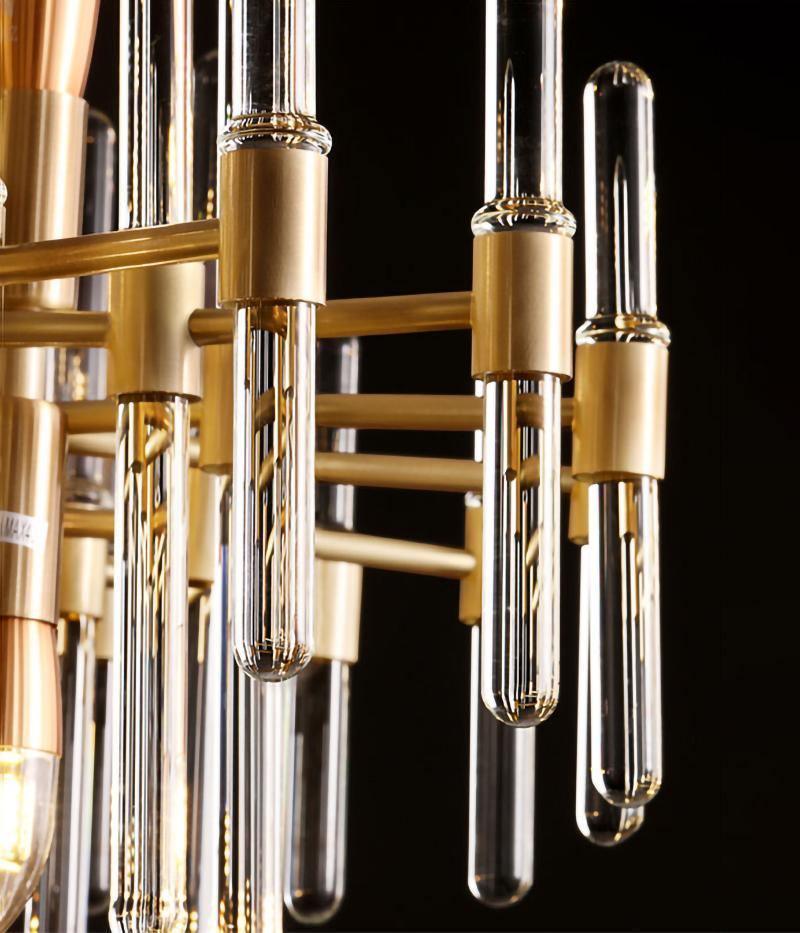 Vintage Antique Brass Chandelier - YIOSI