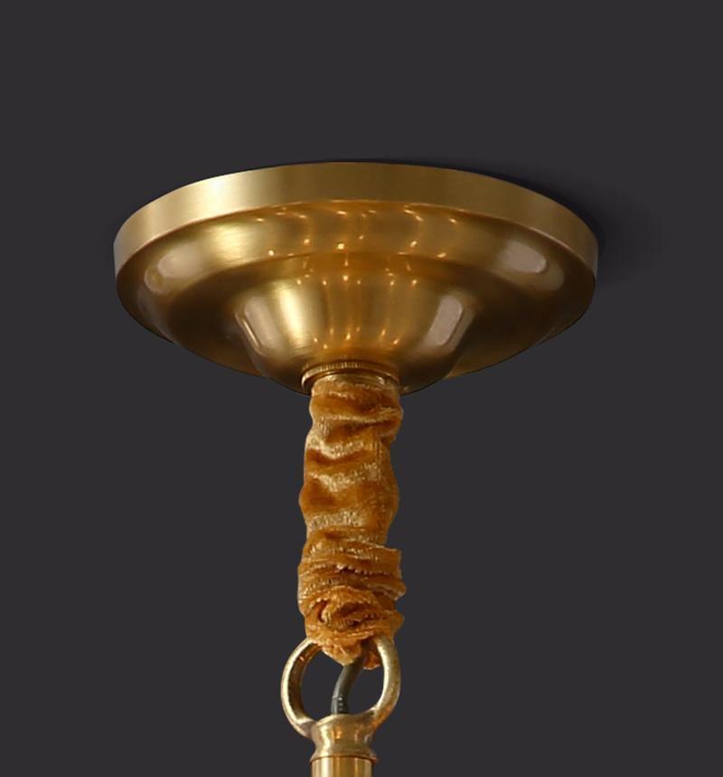 Vintage Antique Brass Chandelier - YIOSI