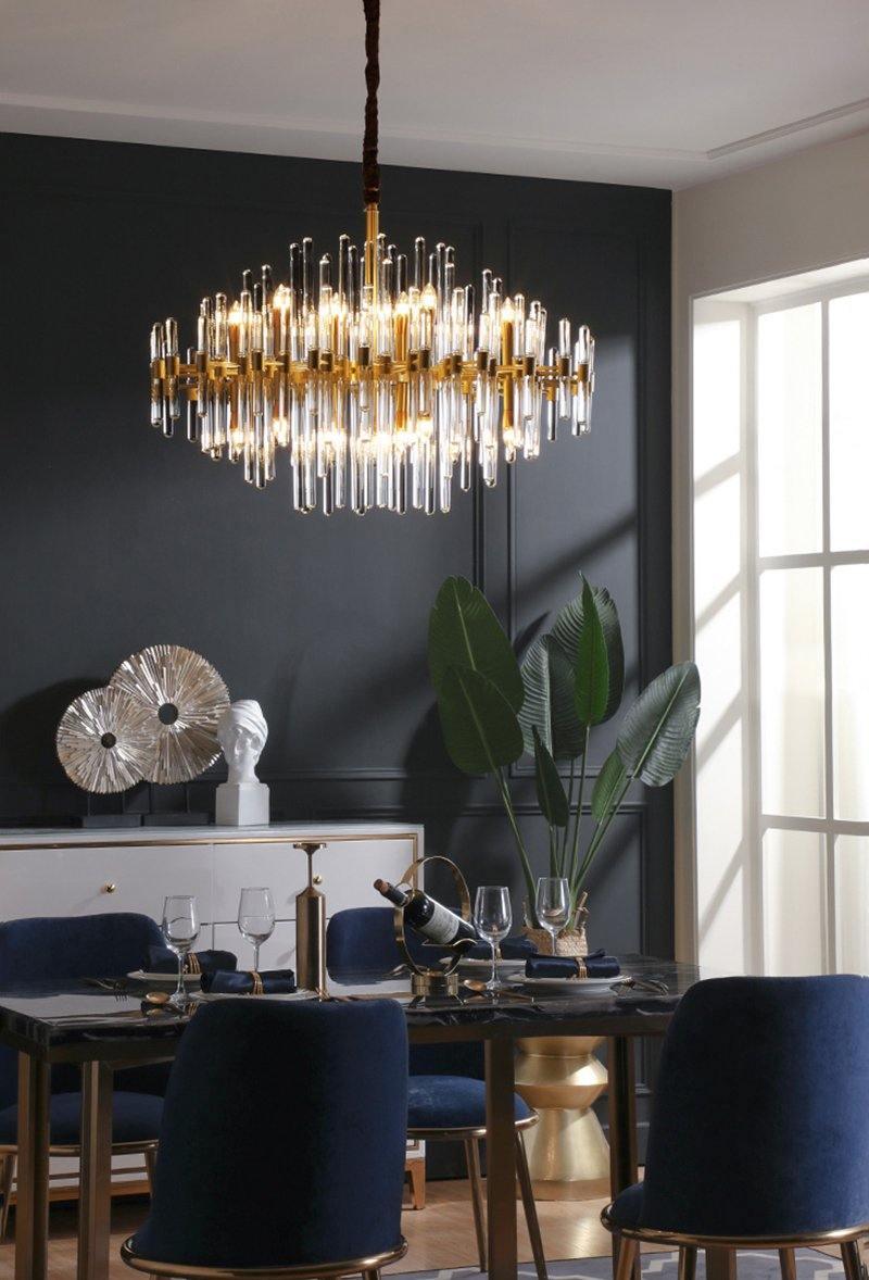 Vintage Antique Brass Chandelier - YIOSI