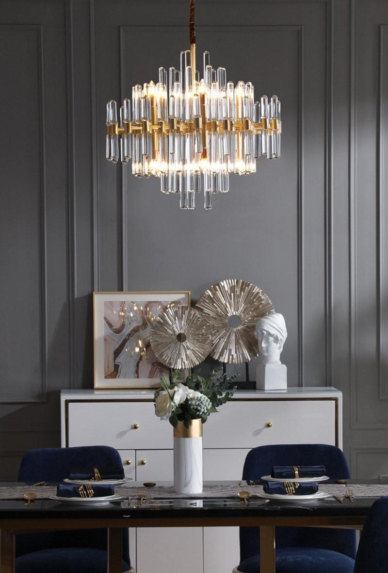 Vintage Antique Brass Chandelier - YIOSI