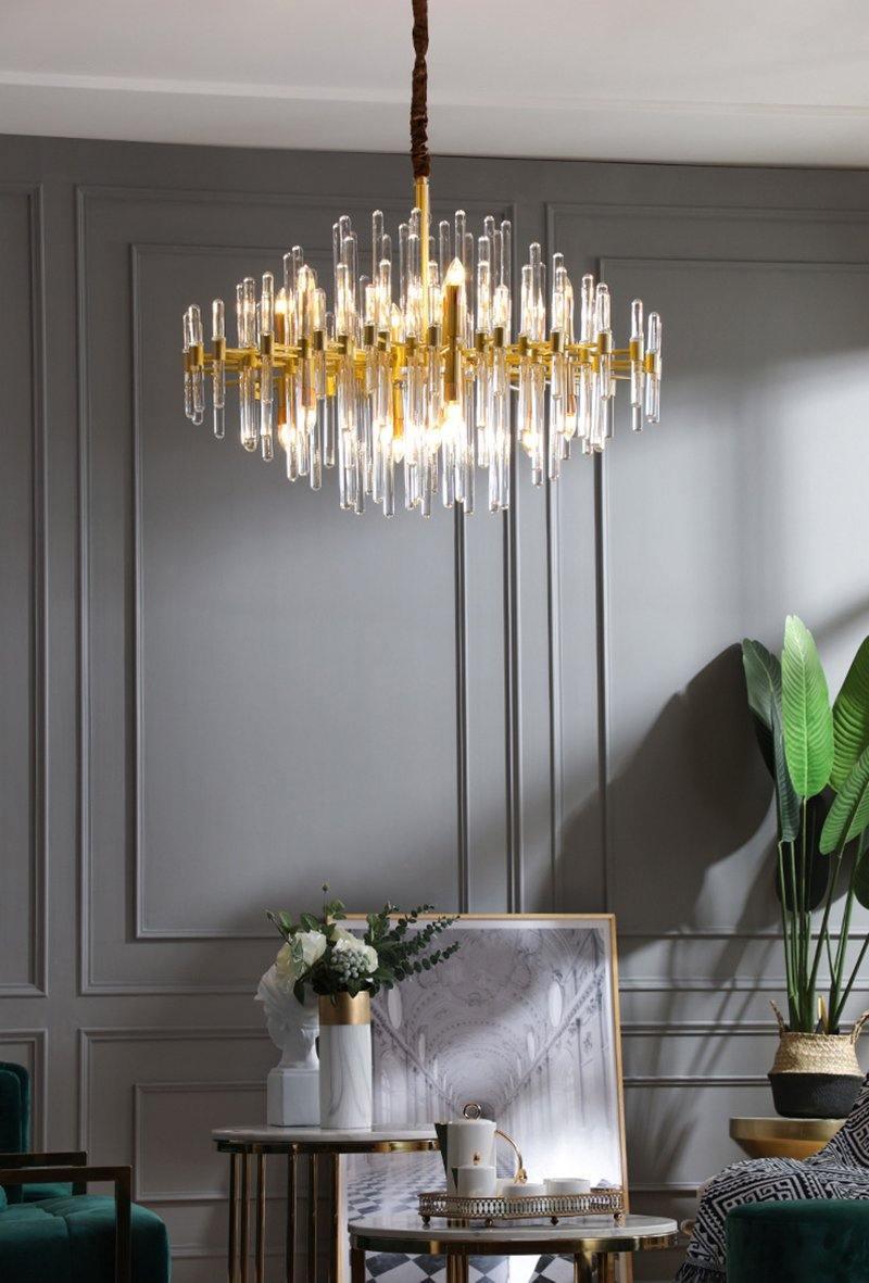 Vintage Antique Brass Chandelier - YIOSI
