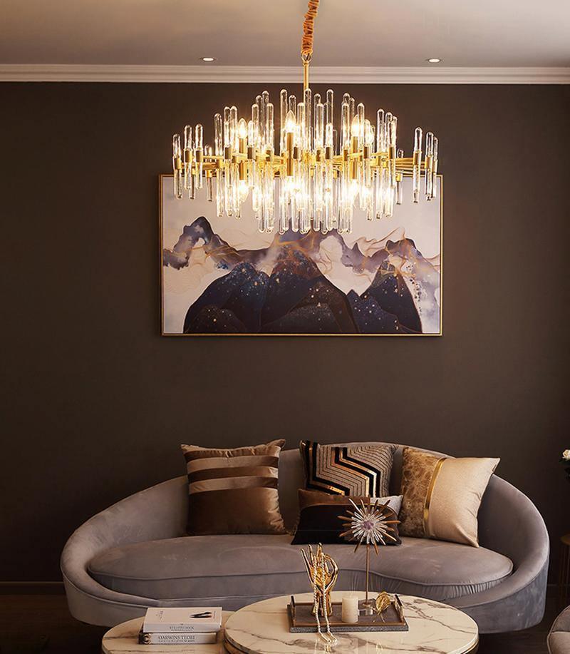 Vintage Antique Brass Chandelier - YIOSI