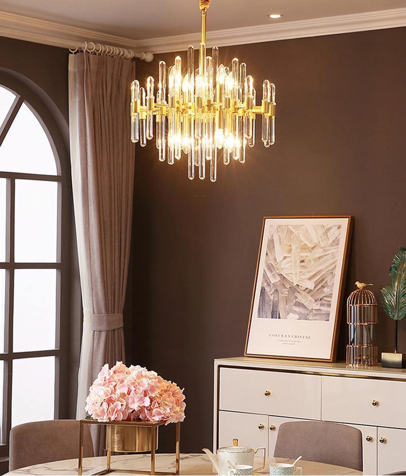 Vintage Antique Brass Chandelier - YIOSI