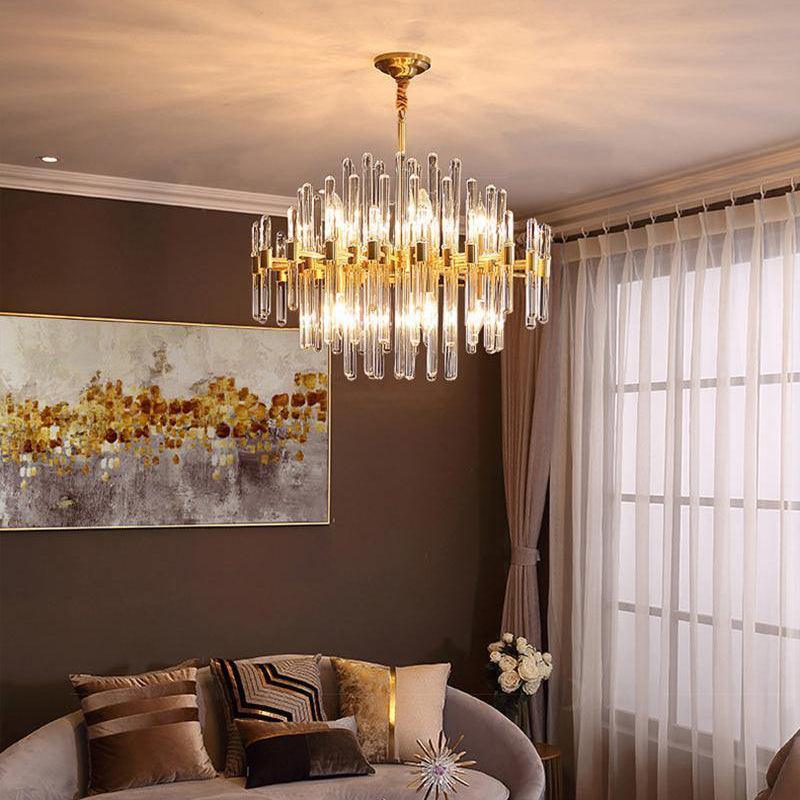 Vintage Antique Brass Chandelier - YIOSI